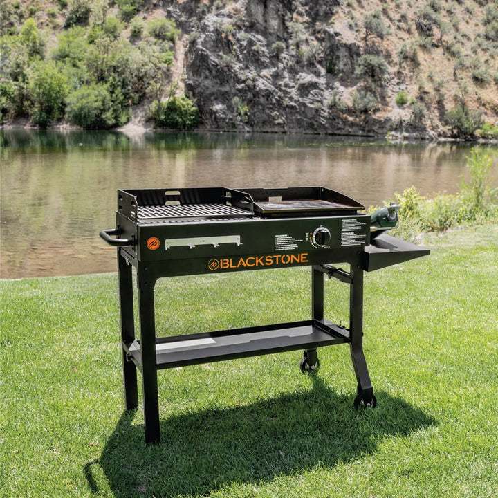 Blackstone Duo 17 inch Griddle and Charcoal Grill Combo