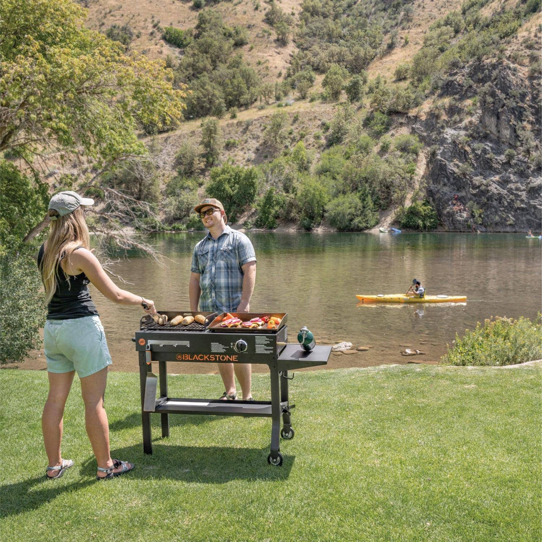 Blackstone Duo 17 inch Griddle and Charcoal Grill Combo