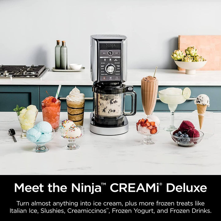 Ninja Creami Deluxe 11-in-1 XL Ice Cream Maker - Refurbished - Silver