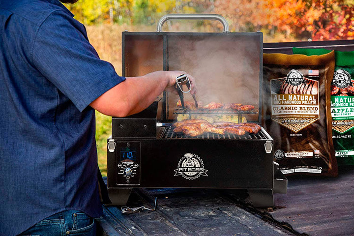 Pit Boss Tabletop Wood Pellet Grill, Mahogany