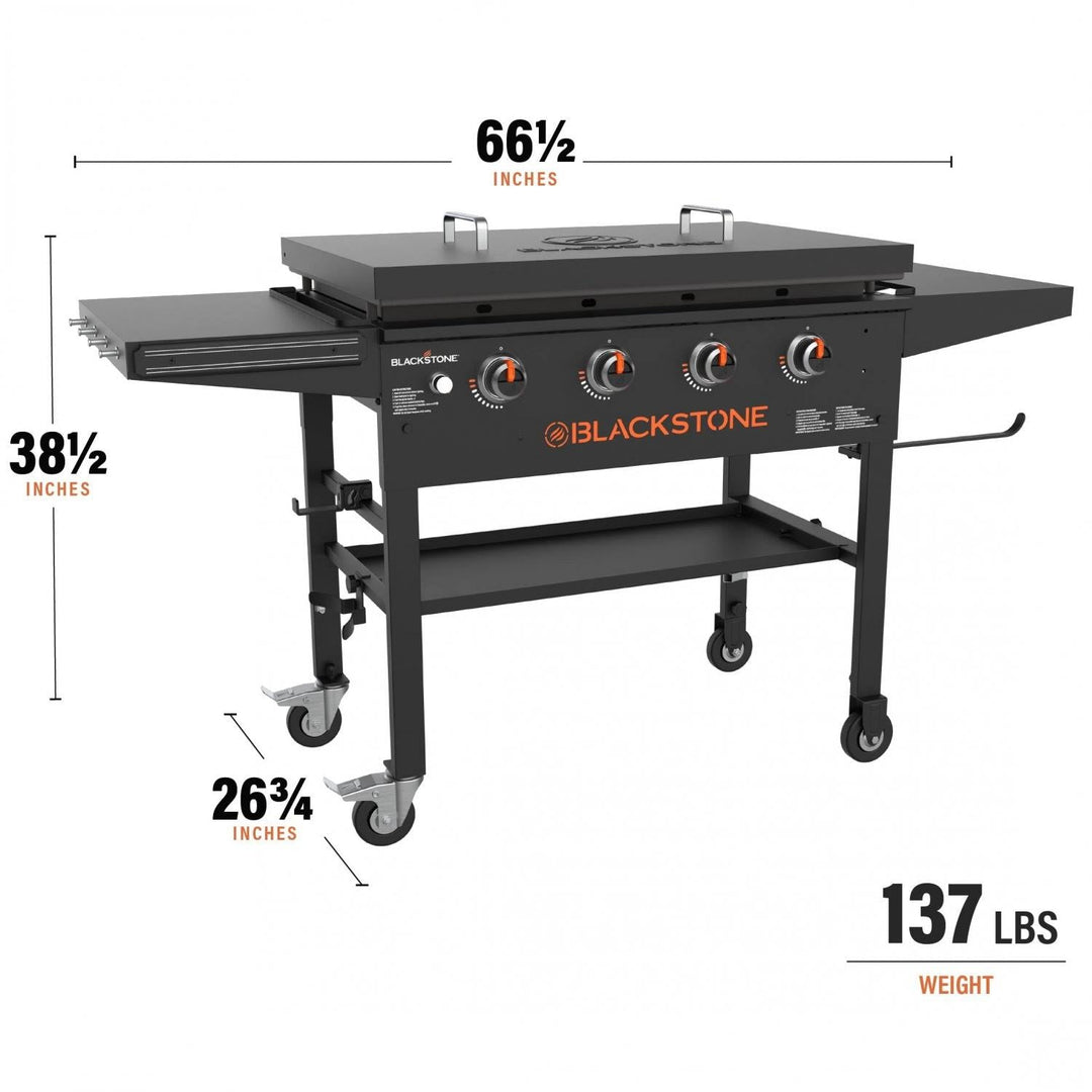 Blackstone 4 Burner 36" Griddle Cooking Station with Hard Cover